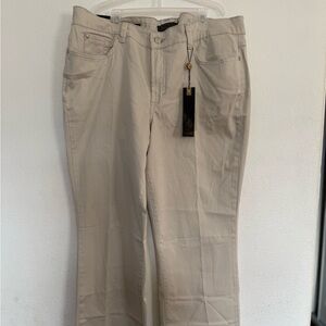 Nine West Women's Straight Leg Beige Jeans Size 16 Tall